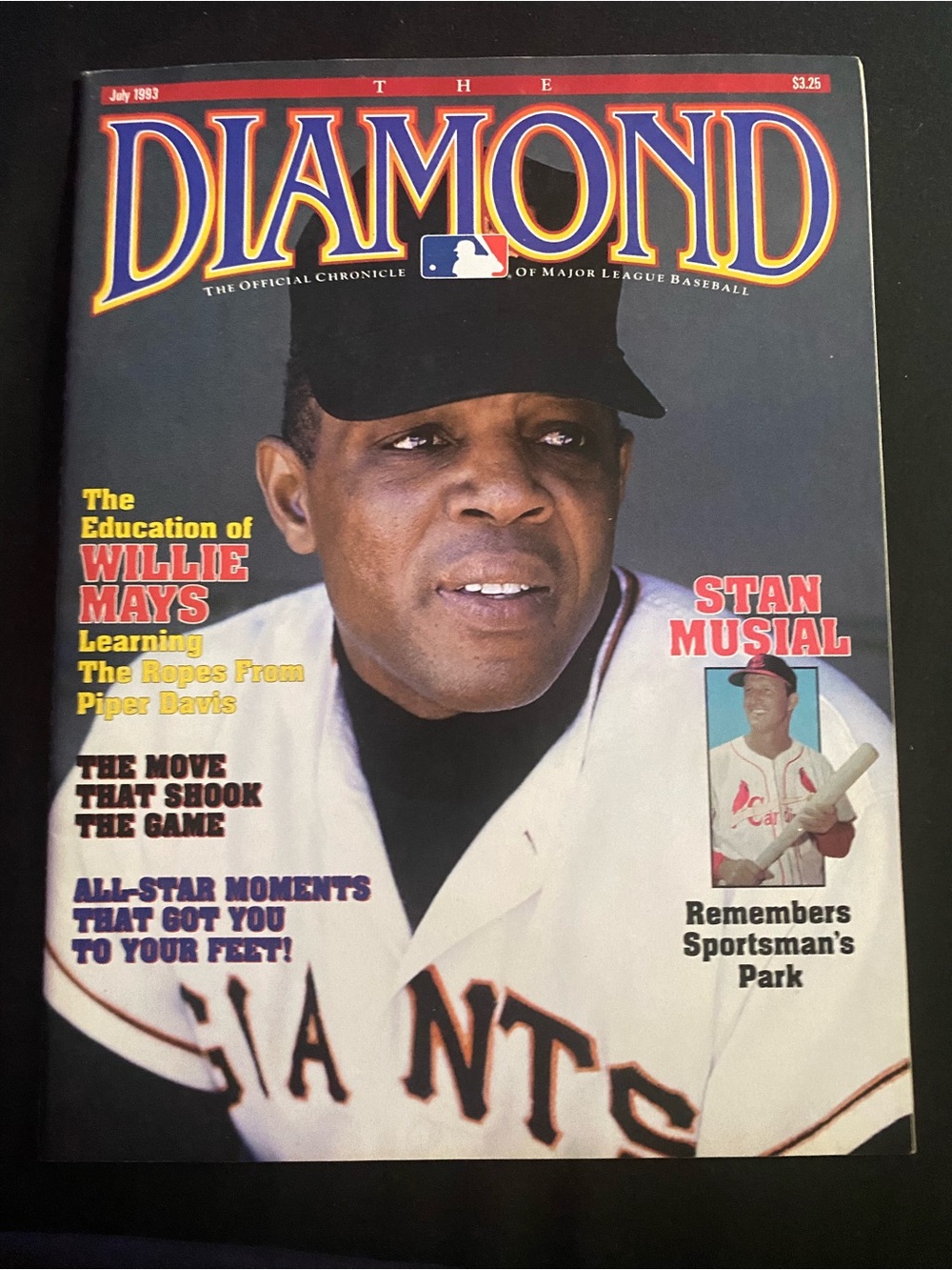 THE DIAMOND MAGAZINE - WILLIE MAYS COVER JULY 1993